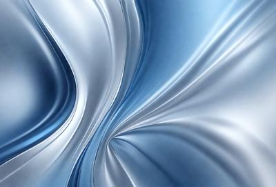 The primary subject of the image is a silver metal surface, which appears to be a metal sheet or a metal wall. The setting is a room with a blue background, which adds a sense of depth and contrast to the scene. The visual style of the image is a close-up of the metal surface, showcasing its texture and reflective properties. The colors in the image are predominantly silver and blue, creating a calm and serene atmosphere.