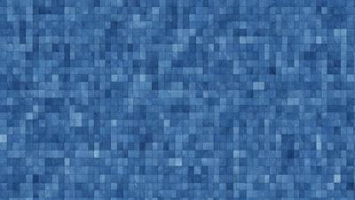 The primary subject of the image is a blue, square-shaped pattern. The setting is a blue background, and the visual style appears to be a digital art or illustration. The dominant colors are blue and white, creating a calm and soothing atmosphere.
