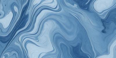 The primary subject of the image is a blue, swirling, and wavy pattern. The setting is a blue background, and the visual style appears to be a digital art or illustration. The dominant colors are blue and white, creating a calm and soothing atmosphere.
