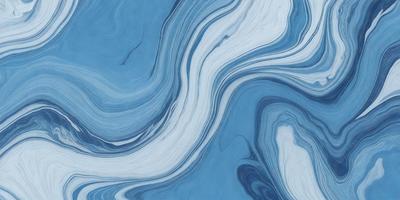 The primary subject of the image is a blue and white ocean wave. The setting is the ocean, with the wave being the main focus of the image. The visual style is a digital art or illustration, as the wave is depicted in a detailed and artistic manner. The dominant colors are blue and white, creating a serene and calming atmosphere.