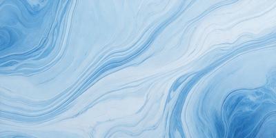 The primary subject of the image is a blue and white ocean wave. The setting is the ocean, with the wave rolling in. The visual style is a digital art or illustration, as the wave is depicted in a detailed and artistic manner. The dominant colors are blue and white, creating a serene and calming atmosphere.