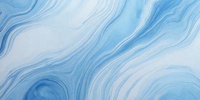The primary subject of the image is a blue and white painting of waves. The setting is a white background, and the visual style appears to be a digital art or illustration. The dominant colors are blue and white, creating a serene and calming atmosphere.