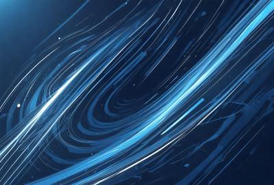 The primary subject of the image is a blue and white swirl pattern. The setting is a dark blue background, which creates a contrasting effect with the swirl pattern. The visual style appears to be a digital art or illustration, as the swirl pattern is intricately detailed and the colors are vibrant. The overall atmosphere of the image is dynamic and visually appealing.