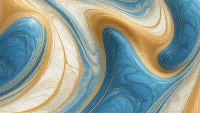 The primary subject of the image is a blue and yellow swirling pattern, which appears to be a painting or a digital artwork. The setting is a blue and yellow background, creating a vibrant and lively atmosphere. The visual style is a mix of artistic and digital elements, giving the image a unique and creative appearance. The dominant colors are blue and yellow, which evoke a sense of energy and movement.