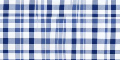 The primary subject of the image is a blue and white checkered pattern. The setting is a blue and white checkered surface, which could be a wallpaper, fabric, or a patterned background. The visual style is a close-up of the checkered pattern, showcasing the intricate details of the design. The colors and mood of the image are predominantly blue and white, creating a clean and classic atmosphere.