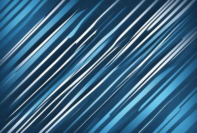 The primary subject of the image is a blue and white striped pattern. The setting is a blue background, and the visual style appears to be a digital art or illustration. The dominant colors are blue and white, creating a calm and soothing atmosphere.