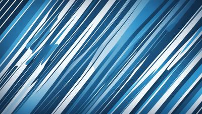 The primary subject of the image is a blue and white striped pattern. The setting is a blue background, and the visual style appears to be a digital art or illustration. The dominant colors are blue and white, creating a calm and soothing atmosphere.