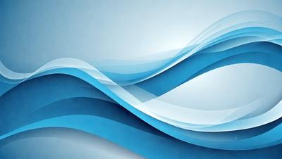The primary subject of the image is a blue wave, which is the main focus of the scene. The setting is a blue background, which complements the blue wave. The visual style is digital art, as the wave is depicted in a digital manner. The dominant colors in the image are blue, which creates a calm and serene atmosphere.