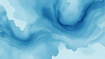 The primary subject of the image is a blue water-like substance, possibly a painting or drawing, with a swirling pattern. The setting is a blue background, and the visual style appears to be a combination of artistic and digital elements. The colors and mood of the image are predominantly blue, creating a serene and calming atmosphere.