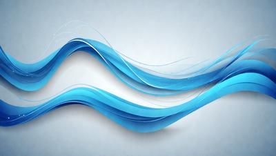 The primary subject of the image is a blue wave, which is the main object, scene, or focus of the image. The setting or background is a white surface, which provides a clean and minimalistic backdrop for the wave. The visual style of the image is digital art, as it is a digital representation of a wave. The dominant colors in the image are blue and white, creating a calm and serene atmosphere.