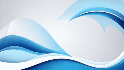 The primary subject of the image is a blue wave, which is the main focus of the scene. The wave is depicted in a digital art style, giving it a modern and visually appealing appearance. The setting is a white background, which provides a clean and minimalist look to the image. The overall atmosphere is calm and serene, as the blue wave is the main subject and the background is simple and uncluttered.