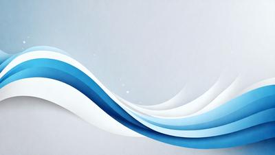 The primary subject of the image is a large, blue wave. The wave is depicted in a digital art style, with a white background and a blue and white color scheme. The wave appears to be a part of a larger design or pattern, possibly resembling a waterfall or a flowing river. The overall atmosphere of the image is serene and calming, with the blue and white colors evoking a sense of tranquility.