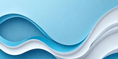 The primary subject of the image is a blue wave, which is the main focus of the scene. The setting is a blue background, which complements the blue wave. The visual style of the image is a combination of photo and digital art, creating a unique and eye-catching design. The dominant colors in the image are blue and white, giving it a calming and serene atmosphere.