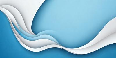 The primary subject of the image is a blue wave, which is the main focus of the scene. The setting is a blue background, which complements the blue wave. The visual style of the image is a digital art or illustration, as it is a creative and artistic representation of a wave. The dominant colors in the image are blue and white, creating a calm and serene atmosphere.