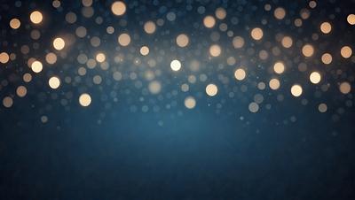 The primary subject of the image is a blue background with a pattern of white lights. The setting appears to be a nighttime scene, with the lights creating a visually appealing and atmospheric effect. The visual style of the image is a combination of digital art and illustration, as the lights are depicted in a way that resembles a painting or drawing. The colors and mood of the image are predominantly blue and dark, with the white lights adding a touch of brightness and contrast.