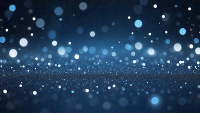The primary subject of the image is a blue background with a pattern of white lights or stars. The setting appears to be a night sky, and the visual style is a digital art or illustration. The dominant colors are blue and white, creating a serene and calming atmosphere.