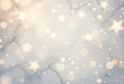 The primary subject of the image is a cloudy sky filled with bright, shining stars. The setting is a nighttime scene, with the stars illuminating the dark sky. The visual style is a combination of a photo and digital art, creating a unique and captivating atmosphere. The colors and mood are predominantly dark and moody, with the bright stars providing a contrasting and luminous element to the scene.
