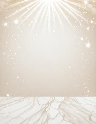The primary subject of the image is a white wall with a pattern of stars on it. The setting is a room with a white marble countertop. The visual style is a combination of a photo and digital art, creating a unique and eye-catching design. The colors and mood of the image are predominantly white, giving it a clean and minimalist appearance.