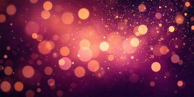 The primary subject of the image is a purple background with a pattern of bright, colorful lights. The setting appears to be a dark room, and the visual style is a combination of a photo and digital art. The colors and mood of the image are vibrant and lively, with the purple background and the bright lights creating a captivating and energetic atmosphere.