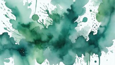 The primary subject of the image is a green and white painting or drawing, featuring a mix of green and white colors. The setting is a white background, which provides a clean and uncluttered appearance. The visual style is a combination of painting and digital art, creating a unique and artistic representation. The colors and mood of the image are predominantly green and white, giving it a calm and serene atmosphere.