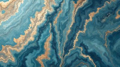 The primary subject of the image is a blue and gold swirling pattern, which appears to be a painting or a digital artwork. The setting is a blue and gold background, which complements the swirling pattern. The visual style is a mix of artistic and digital elements, creating a unique and eye-catching design. The colors and mood of the image are vibrant and lively, with the blue and gold colors evoking a sense of depth and richness.