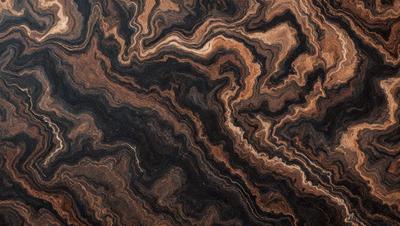 The primary subject of the image is a close-up of a wooden surface with a unique and intricate pattern. The setting is a dark room, and the visual style appears to be a combination of a photo and a digital artwork. The colors and mood of the image are predominantly dark, with the wooden surface being the main focus.