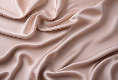 The primary subject of the image is a close-up of a piece of pink fabric. The setting is a room with a pink background, and the visual style is a photo. The colors and mood of the image are predominantly pink, creating a warm and inviting atmosphere.
