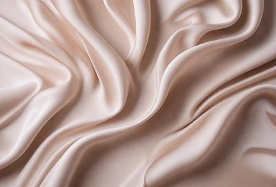 The primary subject of the image is a close-up of a piece of fabric, possibly a sheet or a curtain. The setting is a room with a wall, and the visual style appears to be a photo. The colors in the image are predominantly pink, creating a warm and inviting atmosphere.