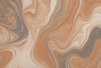 The primary subject of the image is a wooden surface with a unique and intricate pattern. The setting is a room with a wooden floor, and the visual style appears to be a combination of a photo and a digital artwork. The colors and mood of the image are warm and inviting, with the wooden surface being the main focus.