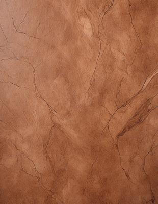 The primary subject of the image is a close-up of a brown leather surface, possibly a table or a piece of furniture. The setting is indoors, with the leather surface being the main focus of the image. The visual style appears to be a close-up, possibly a photo or a digital artwork, showcasing the leather's texture and details. The colors in the image are predominantly brown, giving the scene a warm and natural atmosphere.