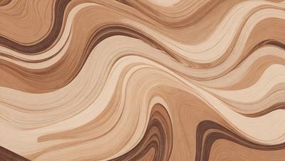 The primary subject of the image is a wooden surface with a unique and intricate pattern. The setting is a close-up view of the wooden surface, showcasing the details of the pattern. The visual style is a close-up of the wooden surface, which gives a sense of depth and texture. The colors and mood of the image are predominantly brown and earthy tones, creating a warm and natural atmosphere.