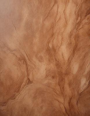 The primary subject of the image is a wooden table with a brown and white marbled surface. The setting is a room with a wooden floor. The visual style is a close-up of the table, showcasing the intricate patterns and textures of the marbled surface. The colors and mood of the image are warm and earthy, with the brown and white marbled surface creating a sense of natural beauty.