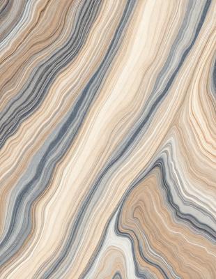 The primary subject of the image is a close-up of a marble-like stone with a patterned texture. The setting is a natural environment, possibly a rock formation or a stone wall. The visual style is a close-up of the stone, showcasing its intricate texture and patterns. The colors and mood of the image are predominantly earthy tones, giving it a natural and organic feel.