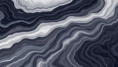 The primary subject of the image is a large, dark blue and white ocean wave. The setting is the ocean, with the wave crashing against the surface. The visual style is a digital art or illustration, creating a dynamic and dramatic scene. The dominant colors are blue and white, with the blue wave contrasting against the white ocean surface. The overall atmosphere is one of power and beauty, as the wave demonstrates the force of nature.