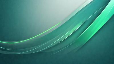 The primary subject of the image is a green and blue gradient, which is the main focus of the image. The setting is a blue background, and the visual style is a digital art or illustration. The colors and mood of the image are predominantly green and blue, creating a calm and soothing atmosphere.