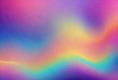The primary subject of the image is a colorful, swirling pattern that resembles a rainbow. The setting is a purple background, which adds to the overall visual style. The colors and mood of the image are vibrant and lively, creating a sense of movement and energy.