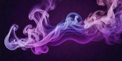 The primary subject of the image is a purple smoke or vapor, which is the main focus of the scene. The setting is a purple background, which complements the purple smoke. The visual style of the image is a digital art or illustration, as it appears to be a computer-generated or digitally created scene. The colors and mood of the image are predominantly purple, creating a calming and serene atmosphere.
