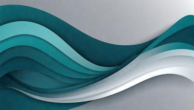 The primary subject of the image is a large, colorful wave. The wave is depicted in a painting or digital art form, with a mix of blue and white colors. The setting is a gray wall, which serves as the background for the wave. The visual style of the image is artistic and captivating, creating a sense of movement and energy.