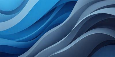 The primary subject of the image is a blue and white ocean wave. The setting is the ocean, with the wave being the main focus of the image. The visual style is a digital art or illustration, as the wave is depicted in a detailed and artistic manner. The dominant colors are blue and white, creating a serene and calming atmosphere.