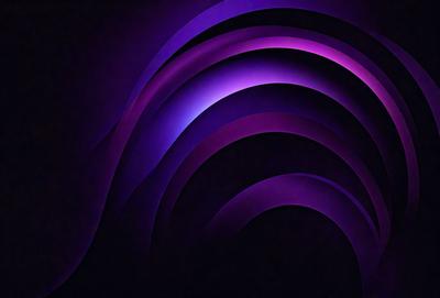 The primary subject of the image is a purple and blue patterned background. The setting is a dark room, and the visual style appears to be a digital art or illustration. The dominant colors in the image are purple and blue, creating a calm and soothing atmosphere.