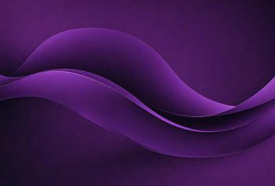 The primary subject of the image is a purple wave, which is the main object, scene, or focus of the image. The setting or background is a purple surface, which adds to the overall atmosphere of the image. The visual style of the image is a digital art or illustration, as it is a purple wave with a smooth and flowing appearance. The colors and mood of the image are predominantly purple, creating a calm and serene atmosphere.