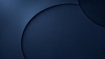 The primary subject of the image is a blue background with a circular shape. The setting is a dark room, and the visual style appears to be a digital art or illustration. The dominant colors are blue and black, creating a calm and serene atmosphere.