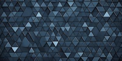 The primary subject of the image is a blue wall with a pattern of triangles. The setting is a room with a blue wall, and the visual style is a close-up of the wall. The dominant colors are blue and silver, creating a calm and soothing atmosphere.