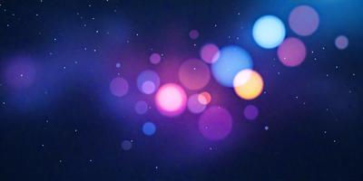 The primary subject of the image is a brightly colored, swirling pattern of lights. The setting is a dark, starry sky, creating a contrasting backdrop for the vibrant display of colors. The visual style is a combination of digital art and illustration, with the lights resembling a swirling, colorful pattern. The colors and mood of the image are lively and energetic, with the bright lights and dark sky creating a captivating and dynamic scene.