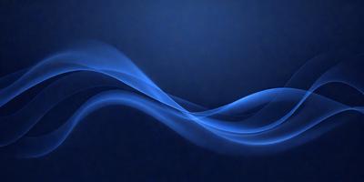 The primary subject of the image is a blue wave, which is the main focus of the scene. The wave is set against a dark blue background, creating a striking contrast. The visual style of the image is digital art, as it appears to be a digital representation of a wave. The dominant colors in the image are blue and black, giving it a calm and serene atmosphere.
