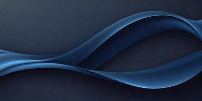 The primary subject of the image is a blue, curved line that appears to be a part of a larger design. The setting is a dark background, which contrasts with the blue line. The visual style is a combination of digital art and illustration, creating a unique and eye-catching design. The colors and mood of the image are predominantly blue, giving it a calm and soothing atmosphere.