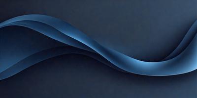 The primary subject of the image is a blue wave or flowing water, which is the main focus of the image. The setting is a dark background, which contrasts with the blue wave. The visual style is a digital art or illustration, as the wave appears to be a digital representation. The colors and mood of the image are predominantly blue, creating a calm and serene atmosphere.