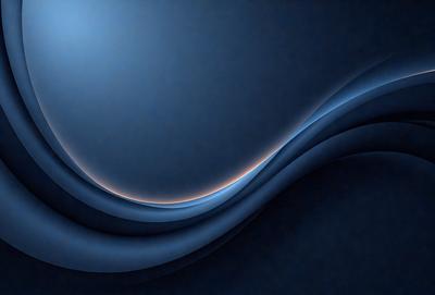The primary subject of the image is a blue wave, which is the main focus of the scene. The setting is a dark blue background, creating a contrasting and dramatic effect. The visual style is a digital art or illustration, as the wave is depicted in a detailed and artistic manner. The dominant colors are blue and black, giving the image a calm and serene atmosphere.