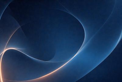 The primary subject of the image is a blue background with a pattern of swirls and curves. The setting appears to be a dark, possibly nighttime, environment. The visual style of the image is a combination of digital art and illustration, creating a unique and intricate design. The colors in the image are predominantly blue, with some orange accents, giving the overall atmosphere a sense of depth and complexity.