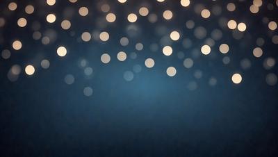 The primary subject of the image is a blue background with a pattern of white lights. The setting appears to be a dark room, and the visual style is a digital art or illustration. The dominant colors are blue and white, creating a calm and serene atmosphere.
